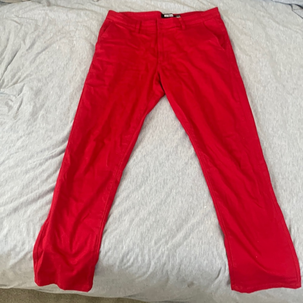 Red Slimfit Pants
